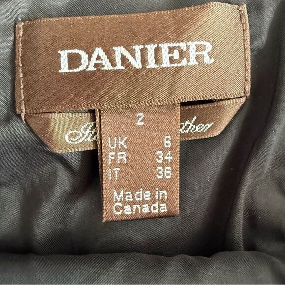 DANIER | Leather accent pencil skirt - Picture 5 of 9